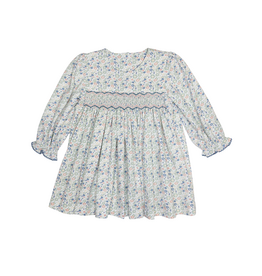Three Sisters Vintage Ditsy Floral Smocked Dress