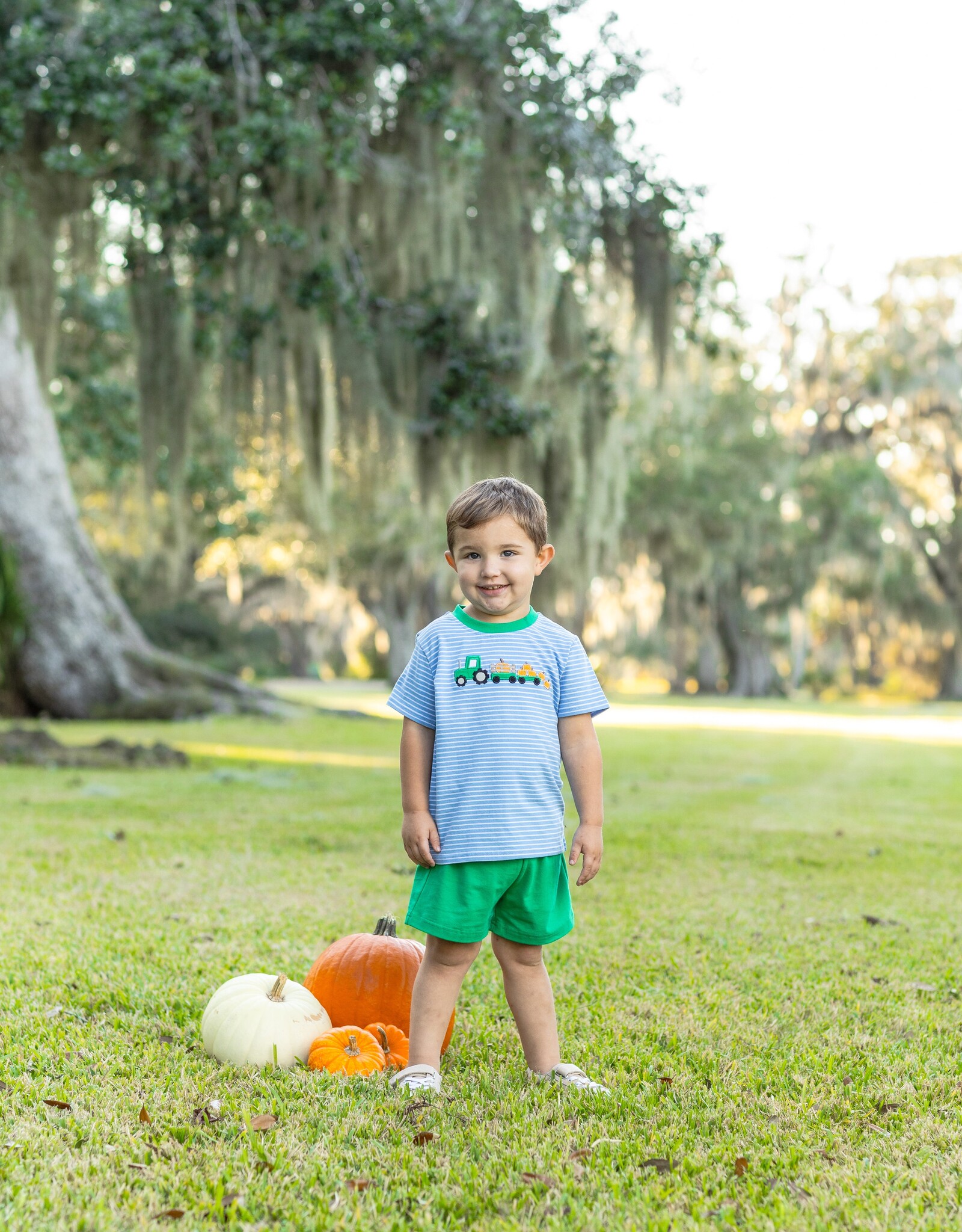 Trotter Street Kids TSF26 Tractor Trail Short Set