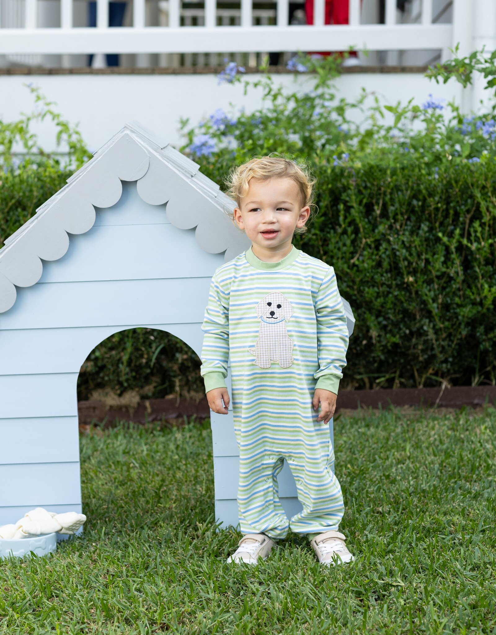 Trotter Street Kids TSF26 Boy Puppy Romper