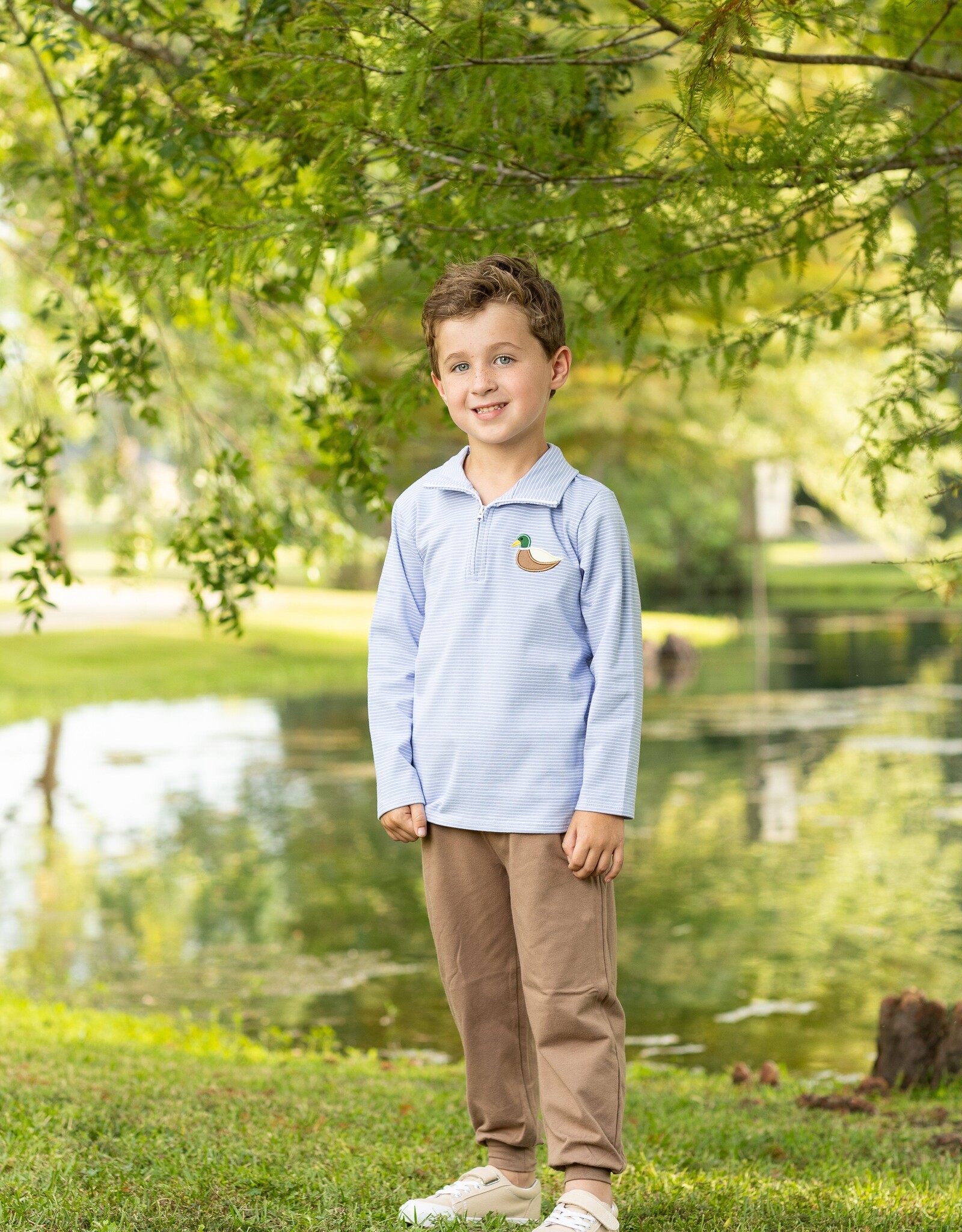 Trotter Street Kids TSF26 Mallard 1/4 Zip Pullover