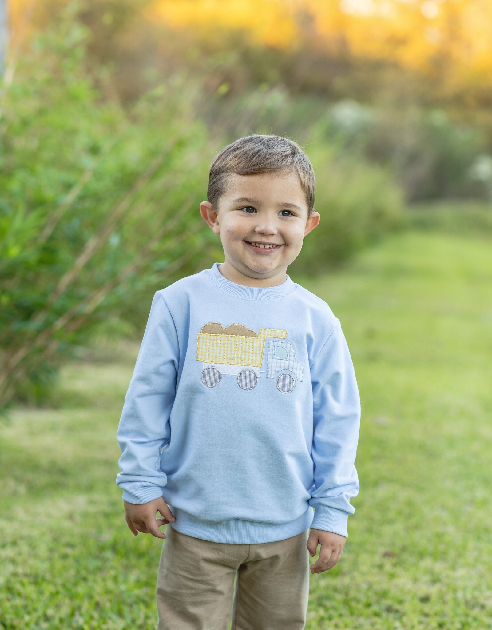 Trotter Street Kids TSF26 French Terry Dump Truck Pullover