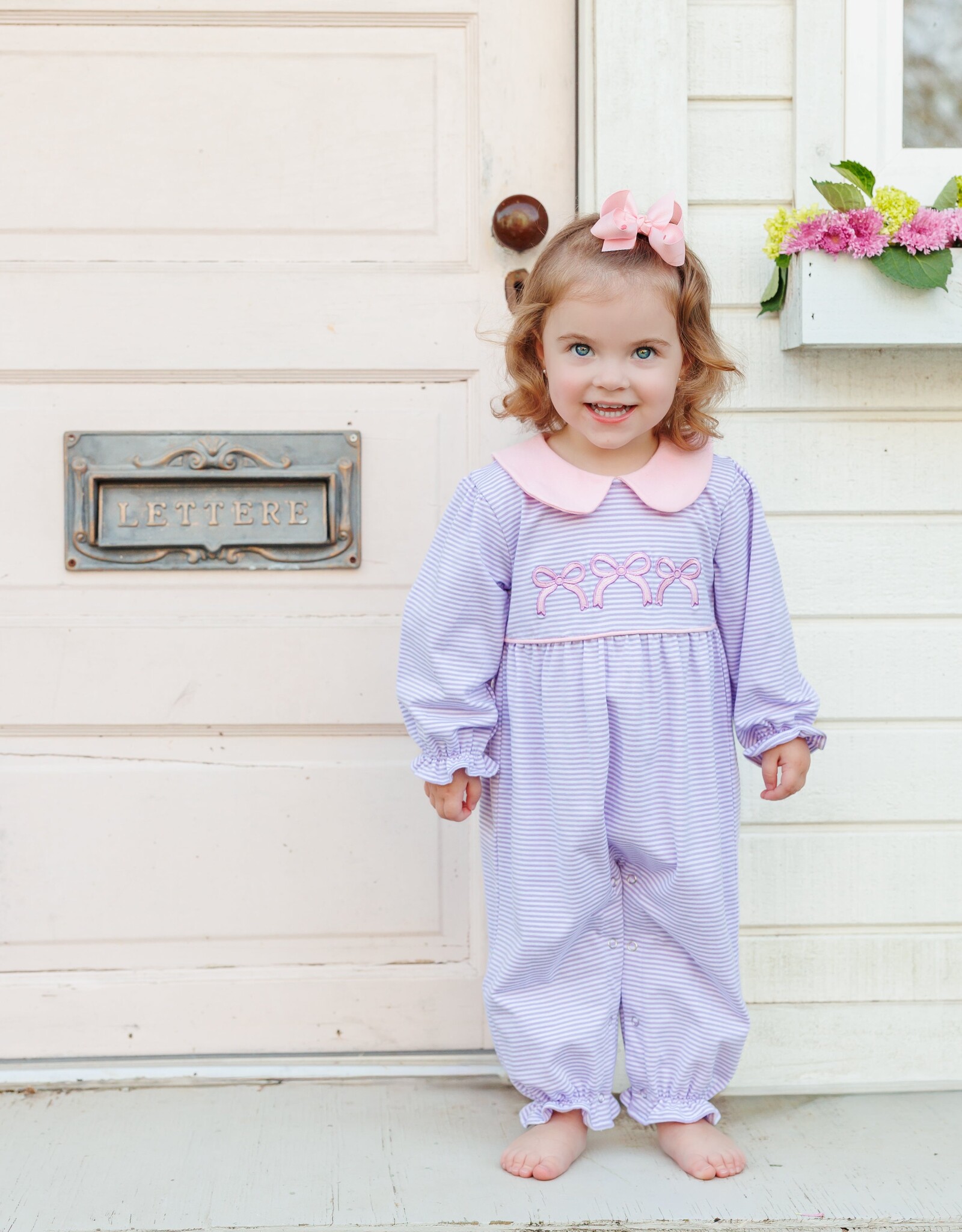 Trotter Street Kids TSF26 Bows Romper