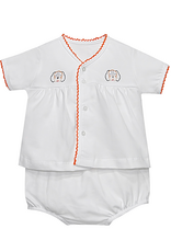 Southern Saturday SS461 Embroidered Hound Dog Knit Diaper Set