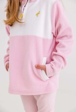 TBBC Hayword Half Zip Fleece Palm Beach Pink/White