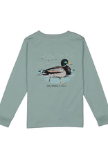 Properly Tied PT26 LS Tee Marine Mist Swimming Mallard