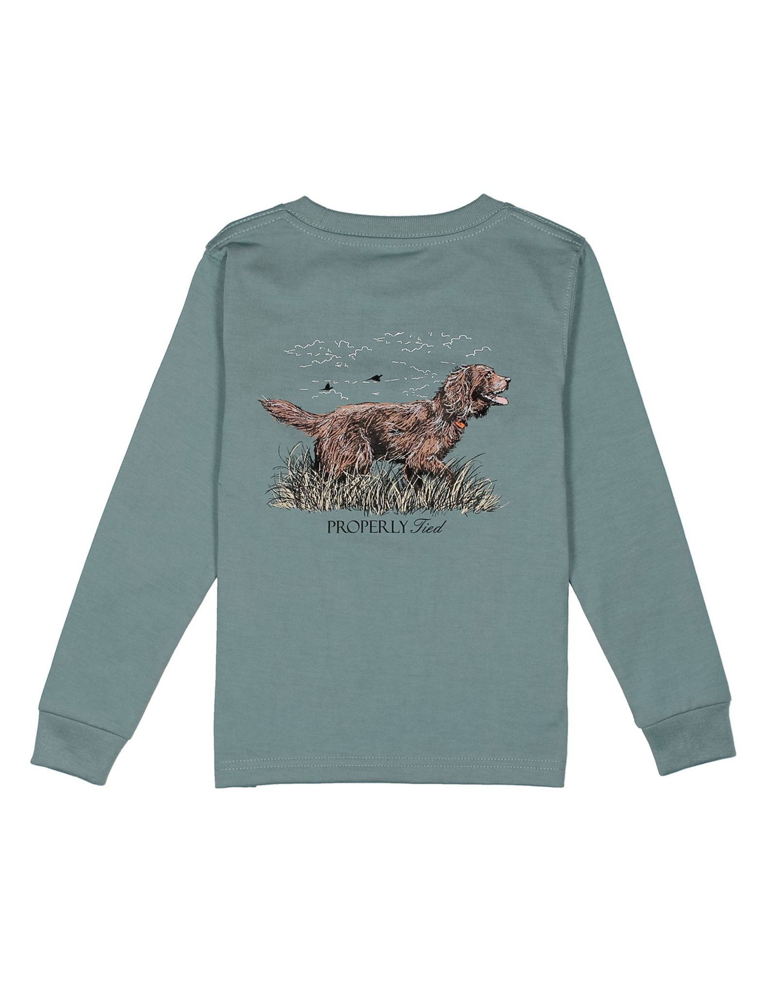 Properly Tied PT26 LS Tee Steel Blue Boykin