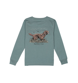 Properly Tied Long Sleeve Tee Steel Blue Boykin