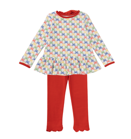 James and Lottie Peggy Legging Set Primary Bows