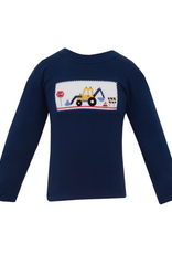 Anavini 551PL Navy Excavator Smocked Shirt