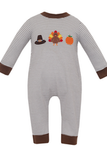 Claire and Charlie 5068H Thanksgiving Applique Romper