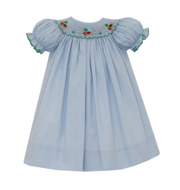 Petit Bebe Mallard Duck Smocked Bishop Dress