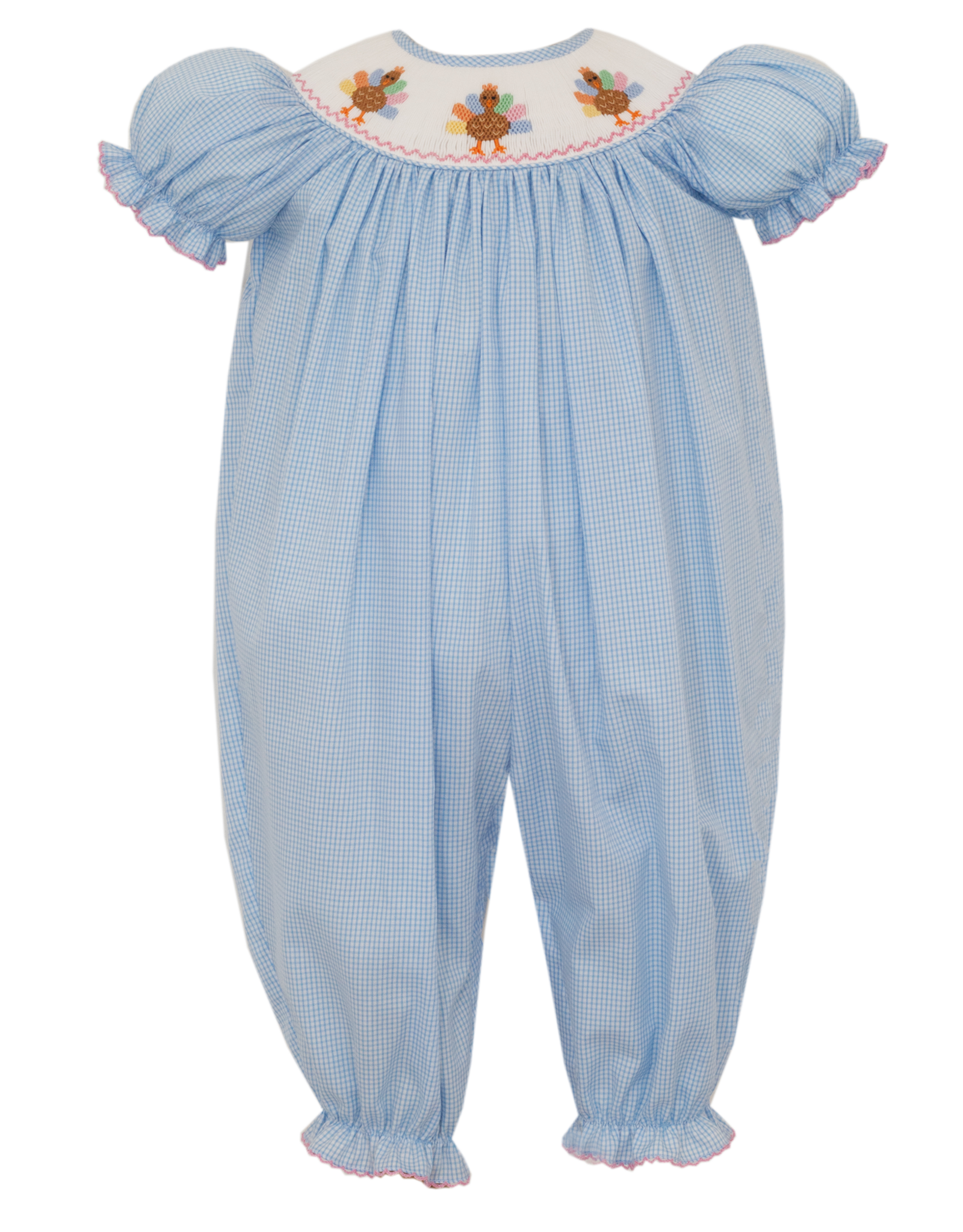 Petit Bebe 130F2 Turkey Smocked Long Bubble