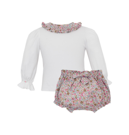 Petit Bebe Smocked Floral Bloomer Set