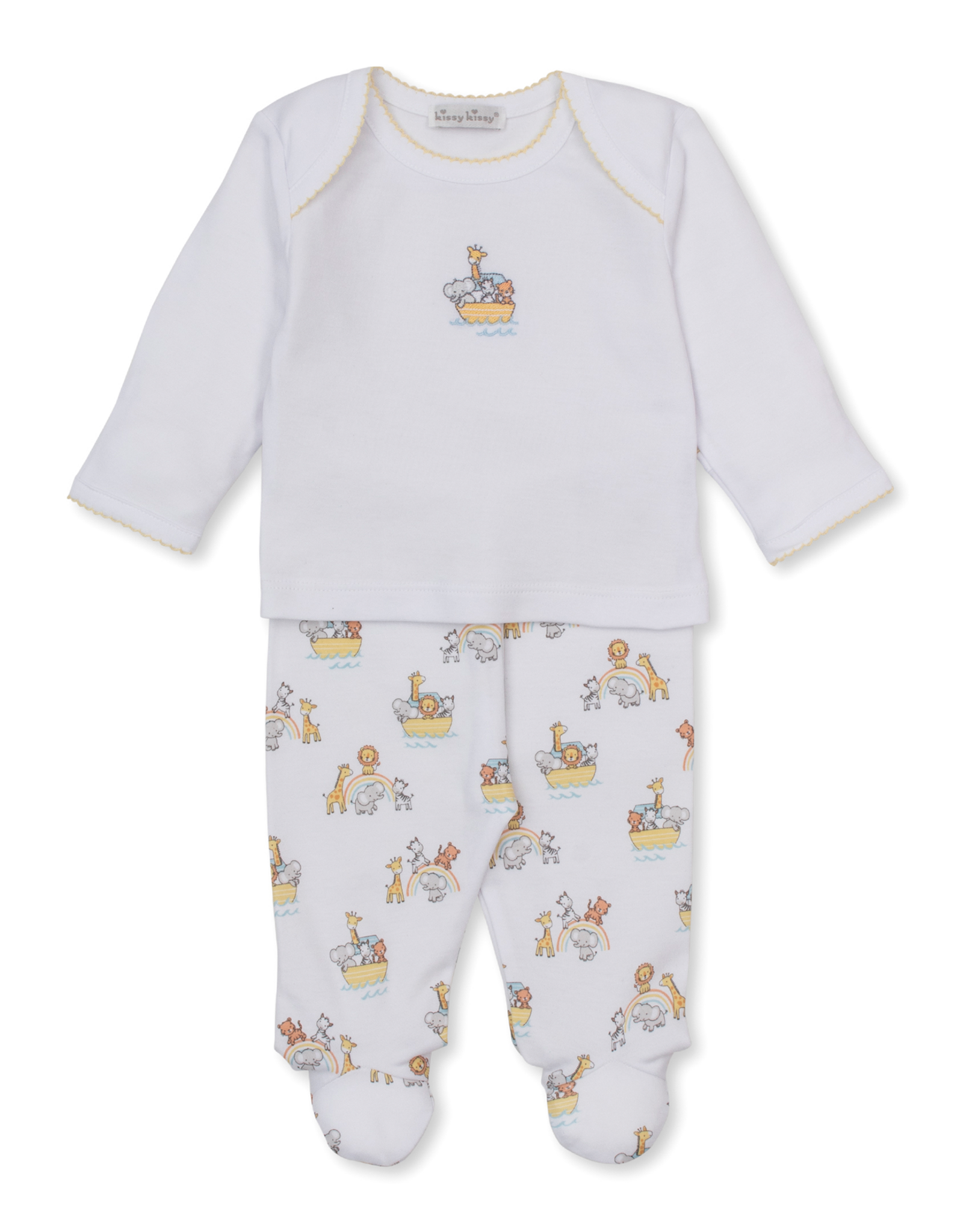 Kissy Kissy Noah's Journey Footed Pant Set