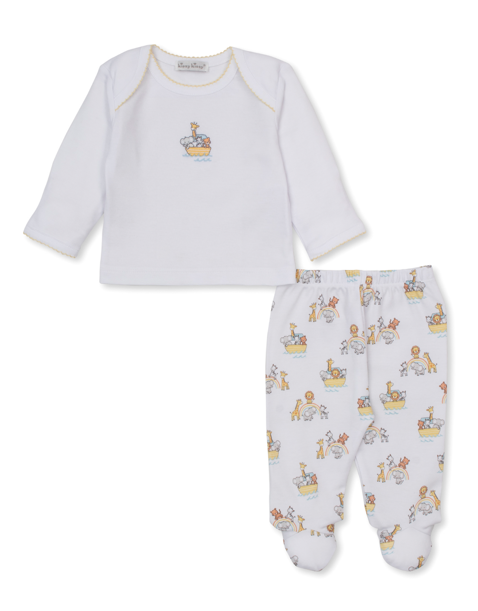 Kissy Kissy Noah's Journey Footed Pant Set