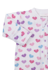 Kissy Kissy Hopeful Hearts Zip Footie