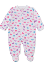 Kissy Kissy Hopeful Hearts Zip Footie