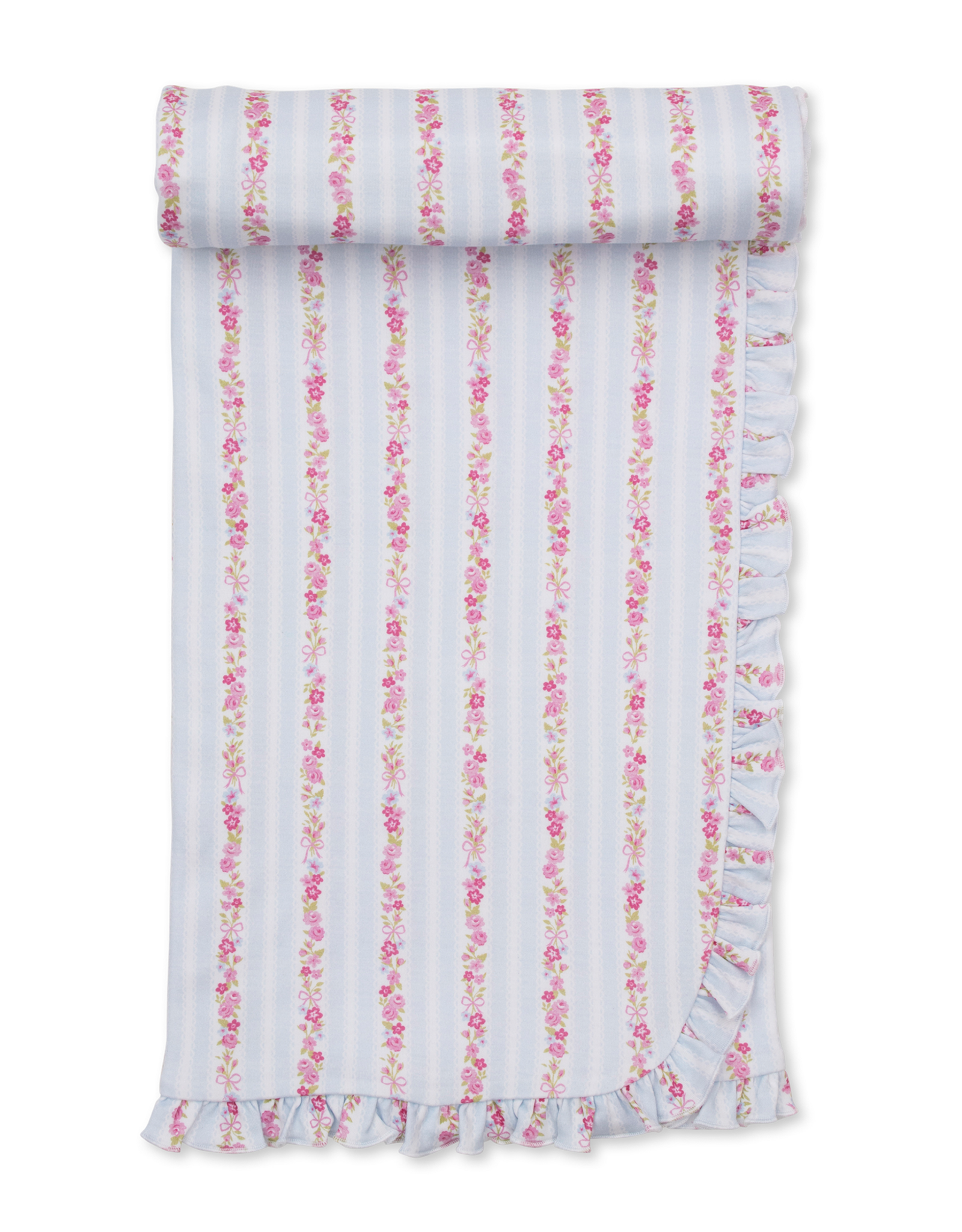 Kissy Kissy Rose Renaissance Blanket BLUE