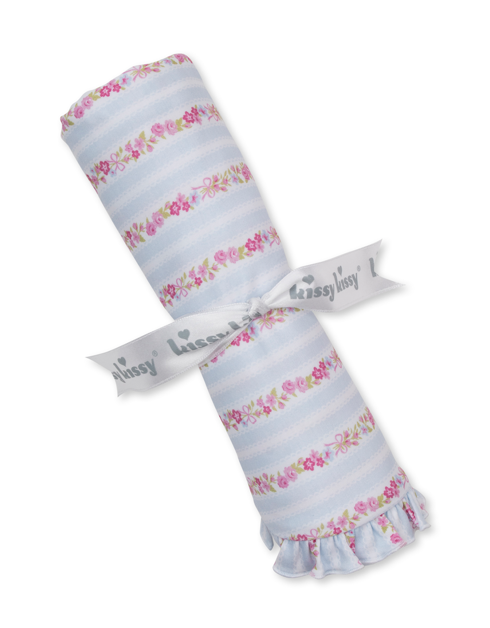 Kissy Kissy Rose Renaissance Blanket BLUE
