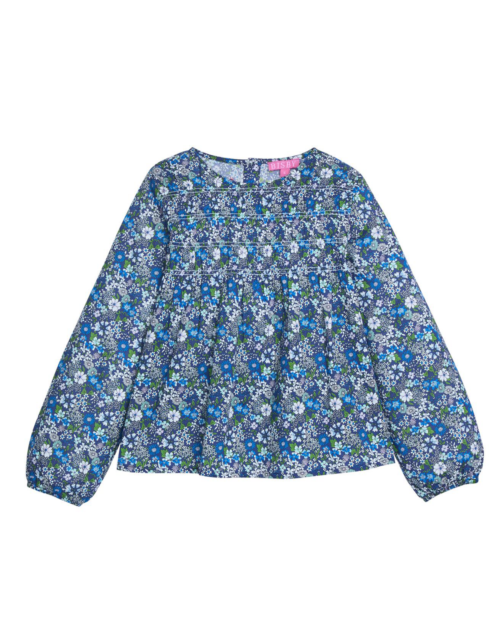 Bisby Anita Top Brookline Blossoms Blue