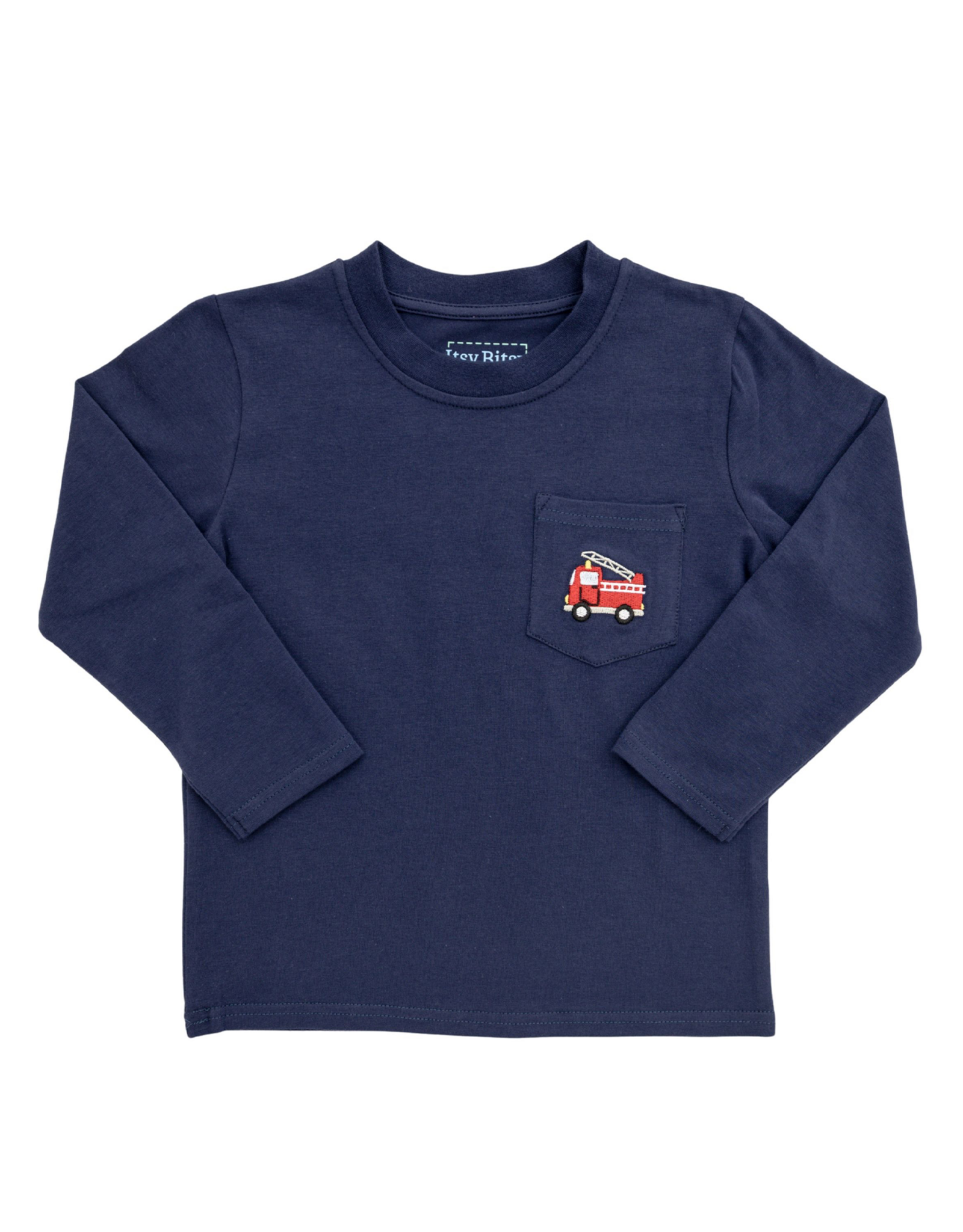 Itsy Bitsy IBF26 Pocket Tee Shirt Firetruck