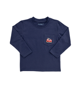 Itsy Bitsy Pocket Tee Shirt Firetruck