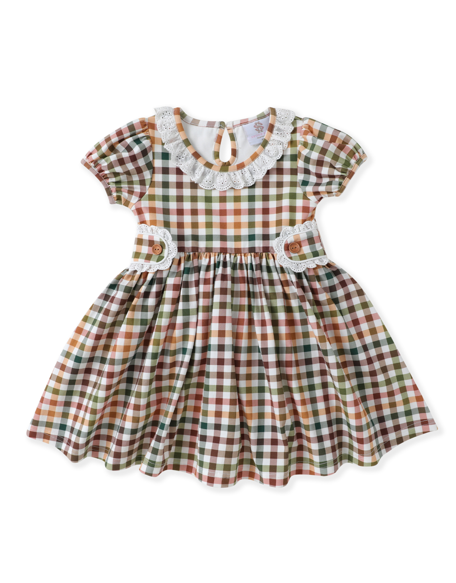 Swoon Baby 2620 Fall Plaid Tab Dress