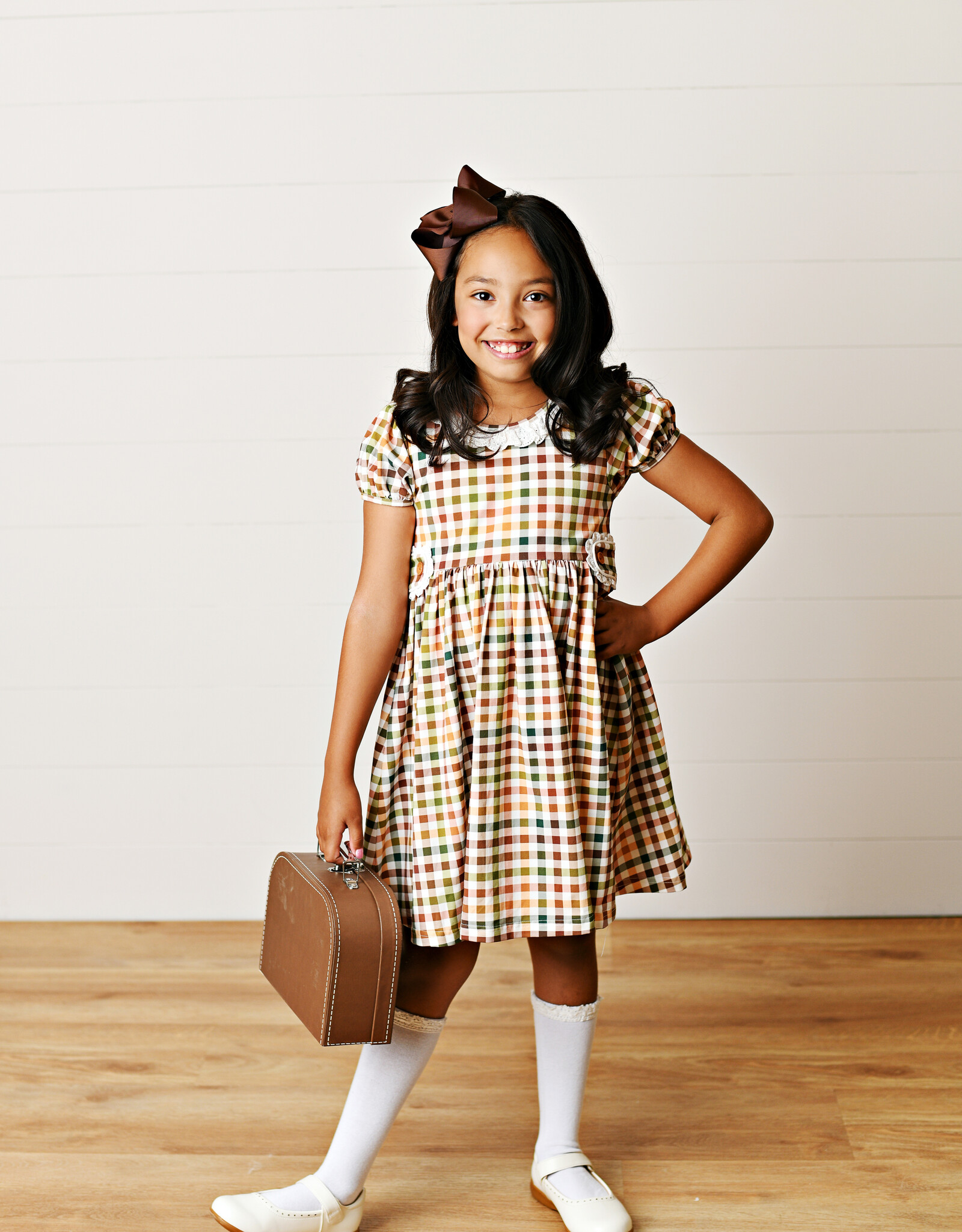 Swoon Baby 2620 Fall Plaid Tab Dress