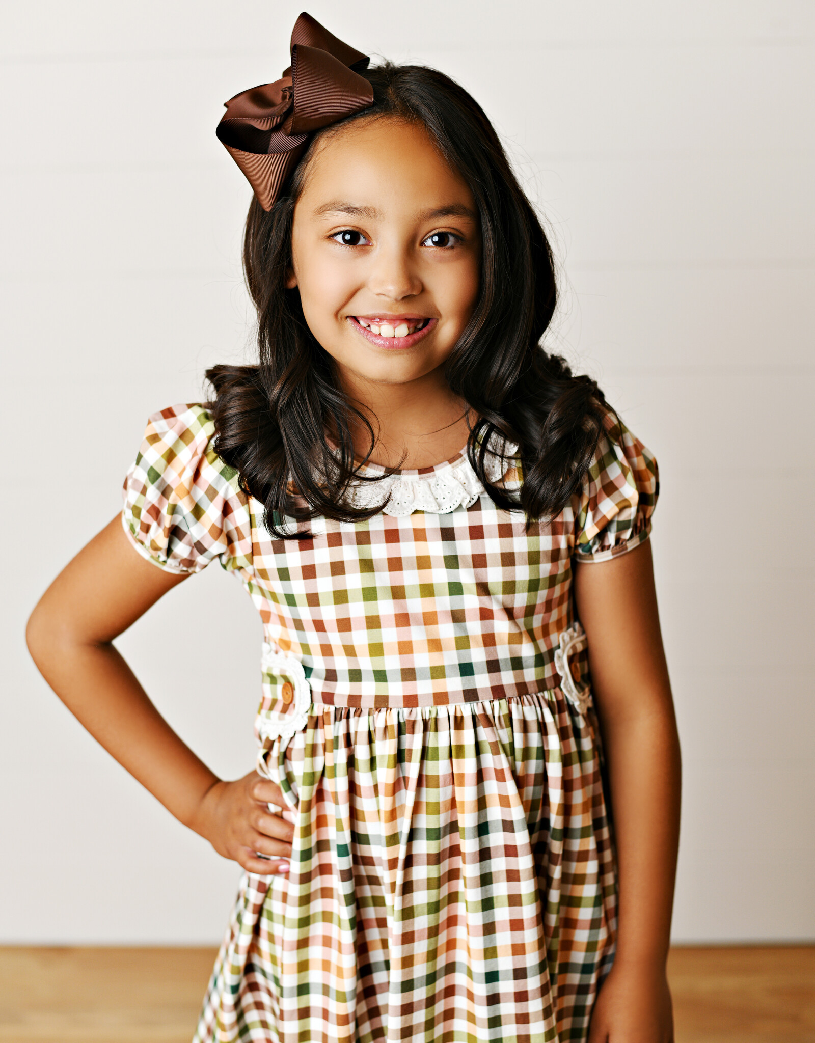 Swoon Baby 2620 Fall Plaid Tab Dress