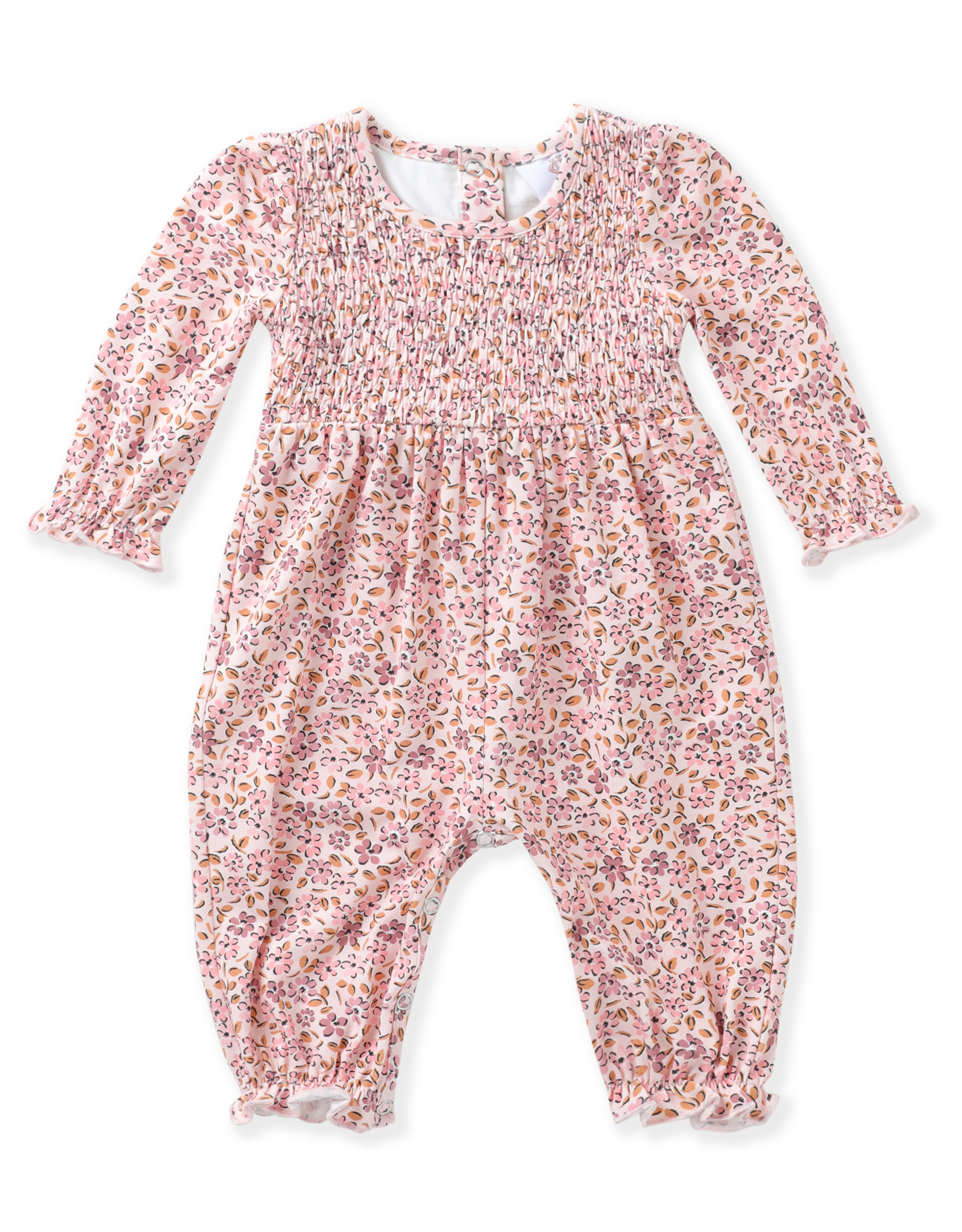 Swoon Baby 2615 Pink Floral Smock Romper
