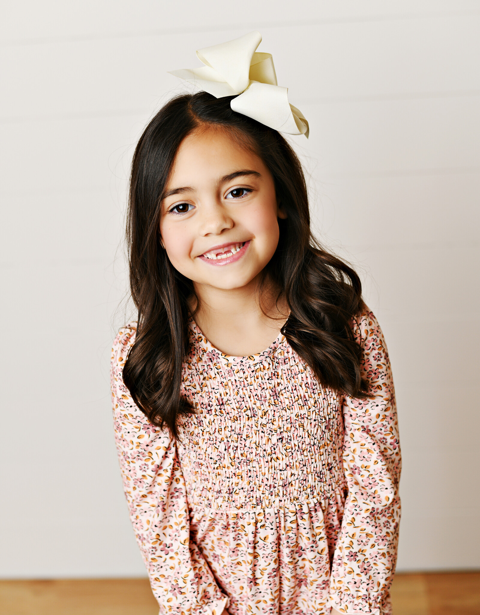Swoon Baby 2615 Pink Floral Smock Romper