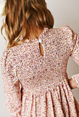 Swoon Baby 2614 Pink Floral Smock Dress