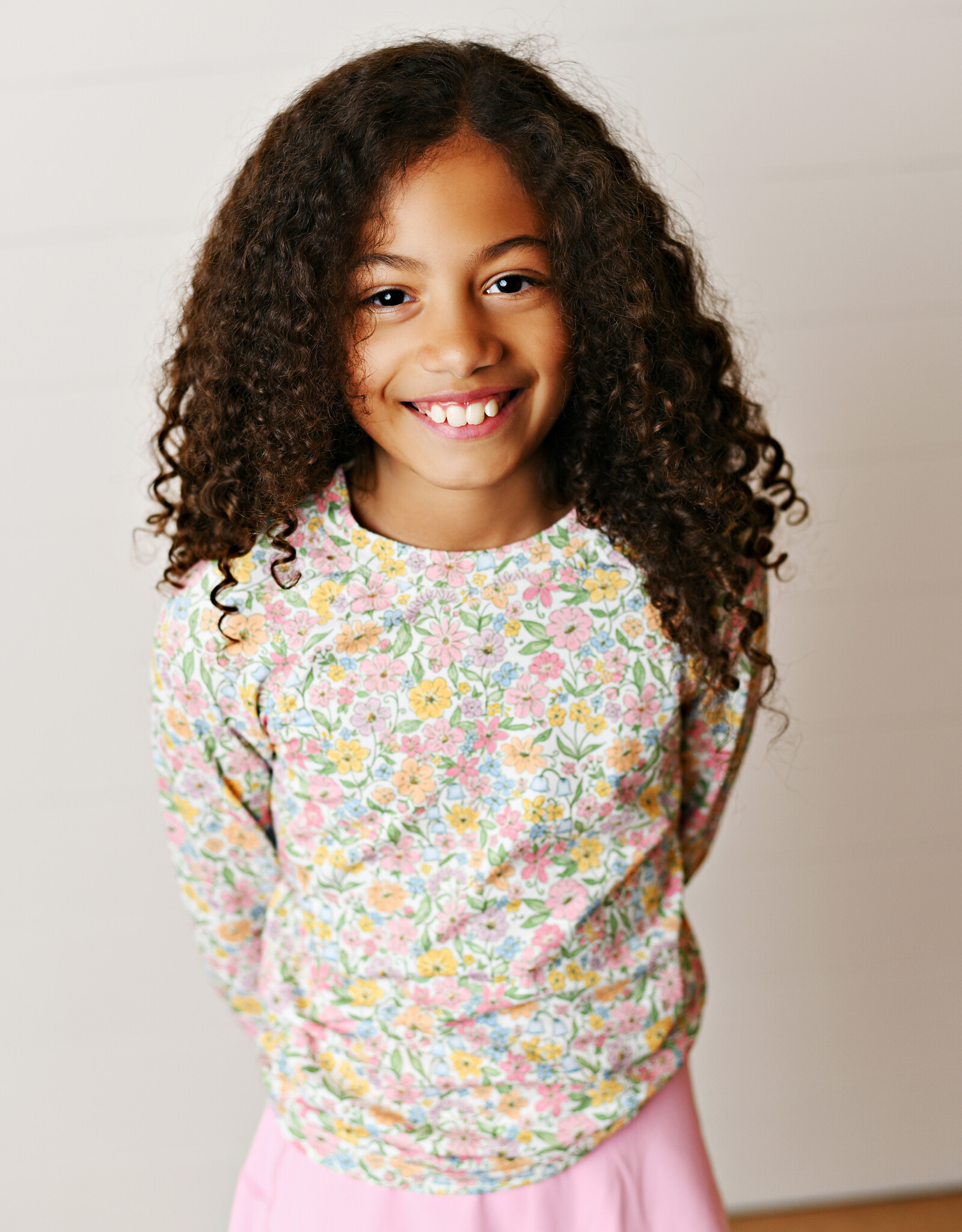Swoon Baby 2646 Boho Floral Top w/Finger Hole