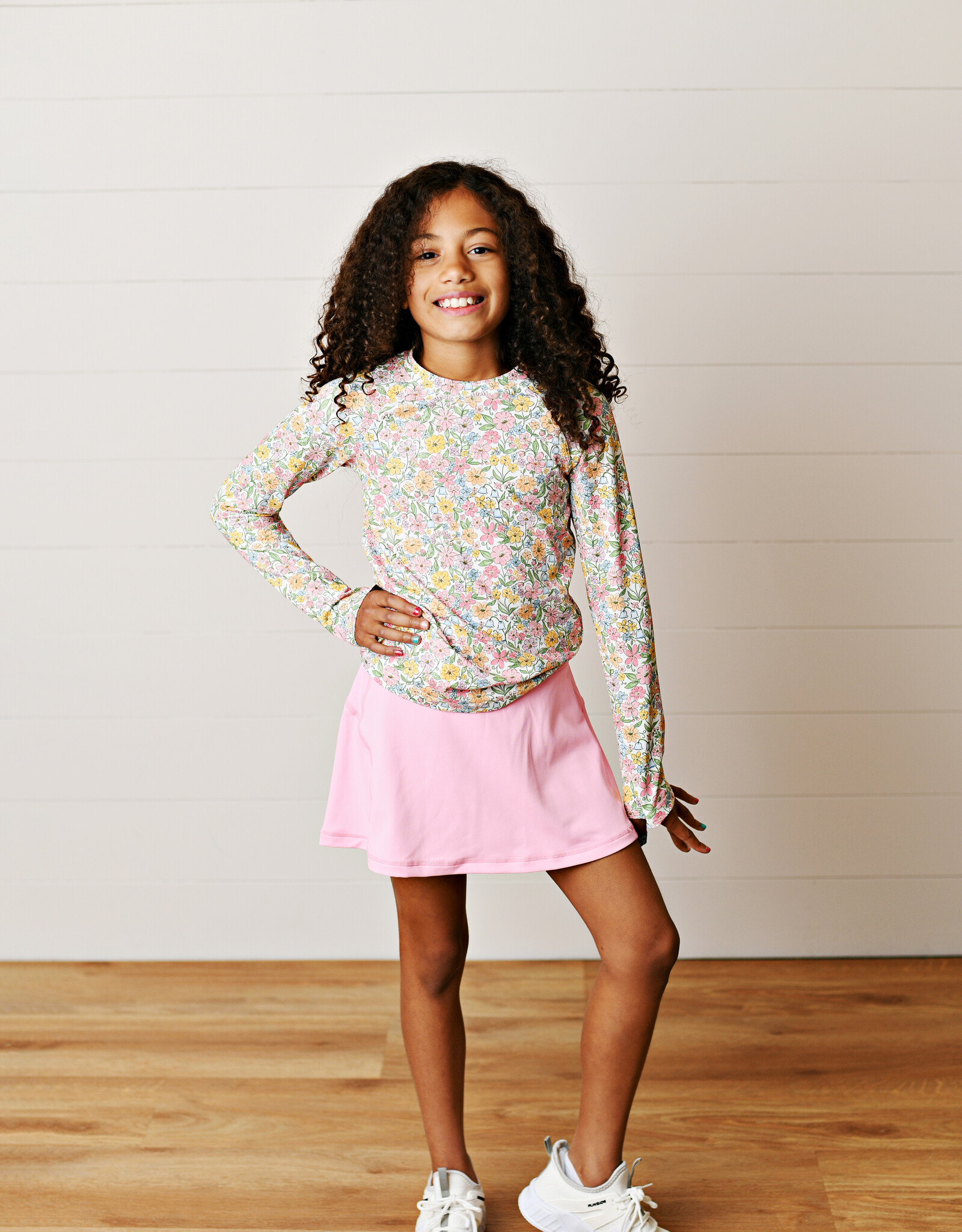 Swoon Baby 2646 Boho Floral Top w/Finger Hole