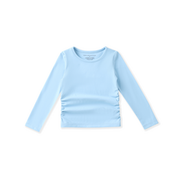 Swoon Baby Ocean Blue Ruched Top