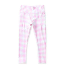 Swoon Baby Pink Gingham  Active Legging