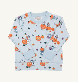 TBBC Cassidy Crewneck Candy and Critters Buckhead Blue