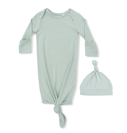 Angel Dear Knotted Gown & Hat Milky Green