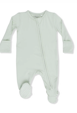 Angel Dear ADF26 2 Way Zipper Footie Milky Green