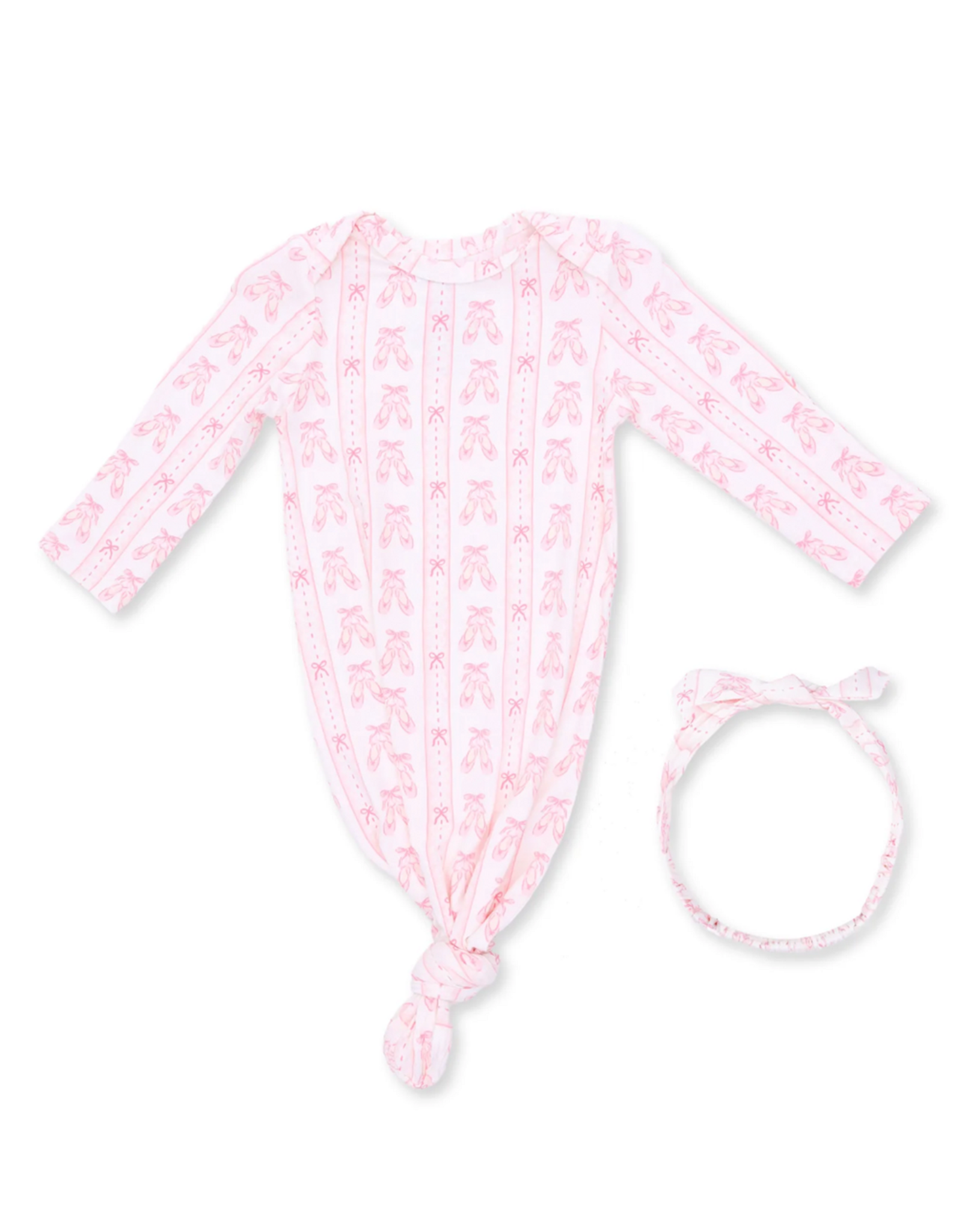 Angel Dear ADF26 Knotted Gown & Headband Ballet Shoes Ribbon Stripe