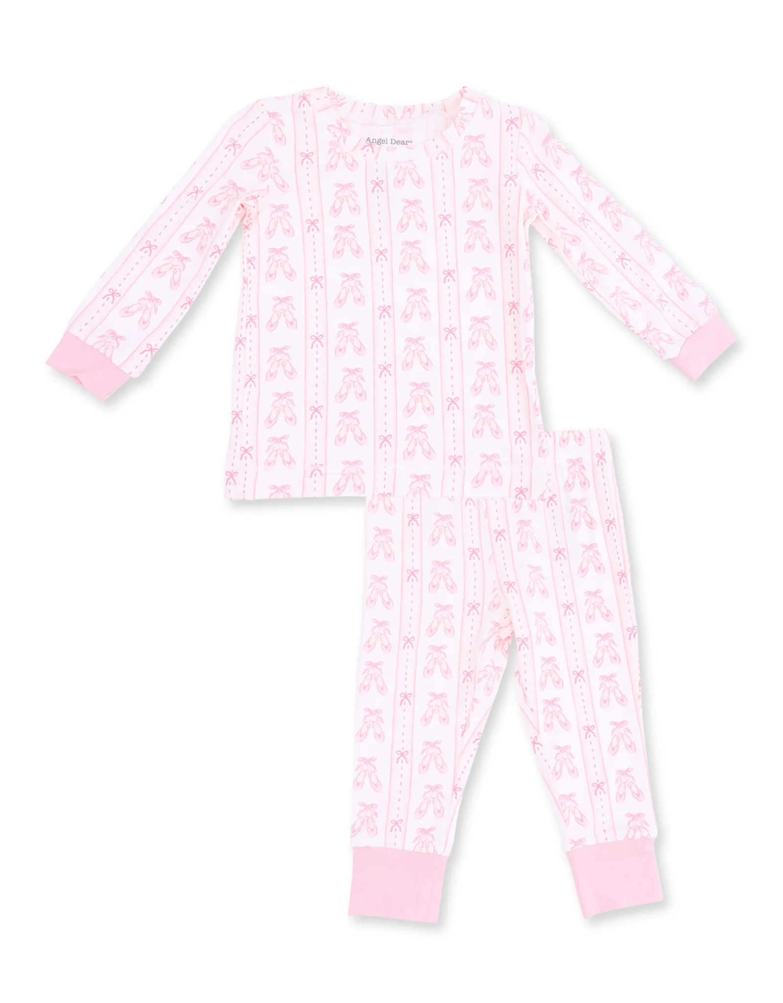 Angel Dear ADF26 LS Loungewear Ballet Shoes Ribbon Stripe