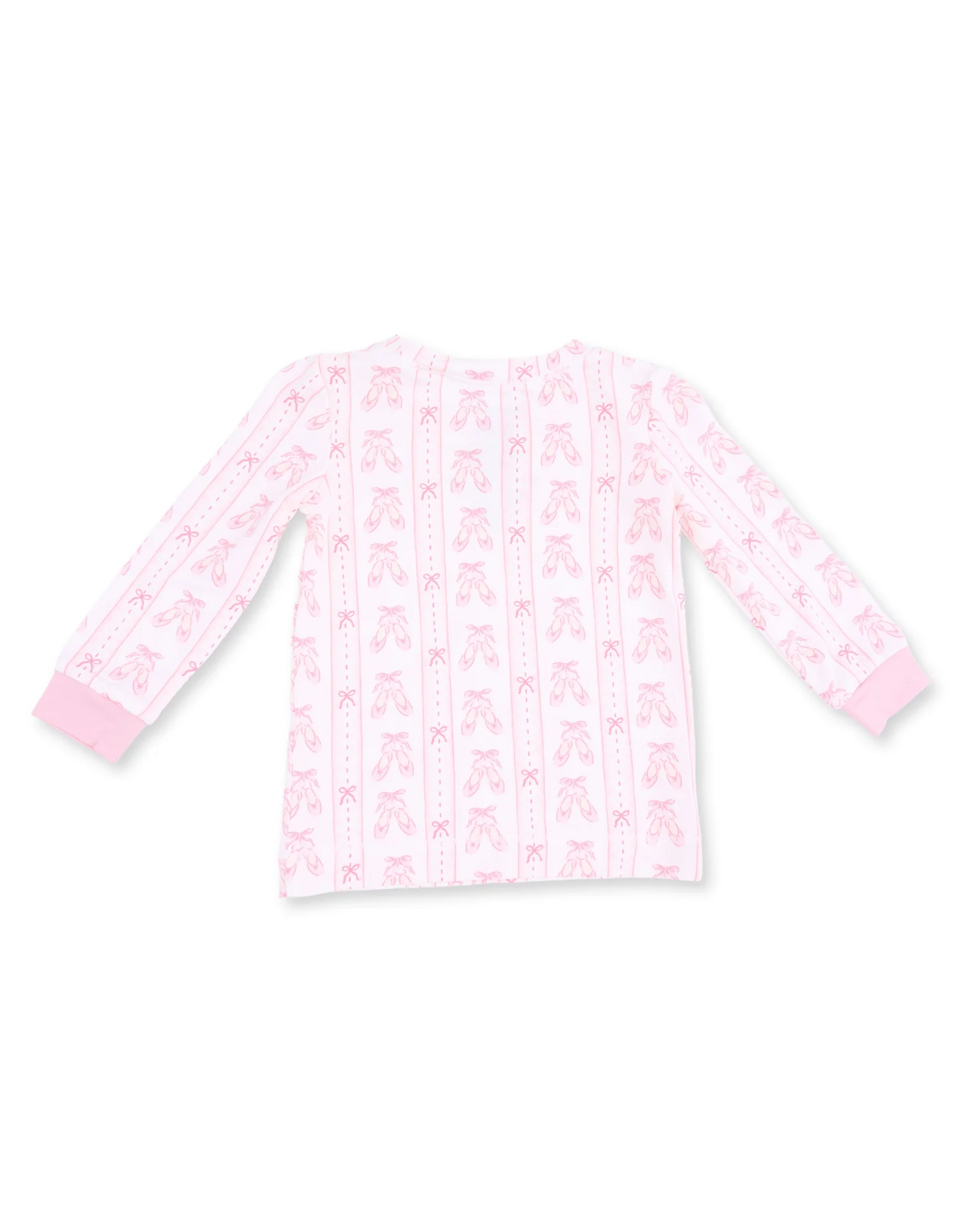 Angel Dear ADF26 LS Loungewear Ballet Shoes Ribbon Stripe