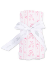 Angel Dear ADF26 Swaddle Blanket 45x45 Ballet Shoes Ribbon Stripe