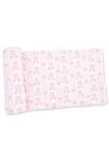 Angel Dear ADF26 Swaddle Blanket 45x45 Ballet Shoes Ribbon Stripe