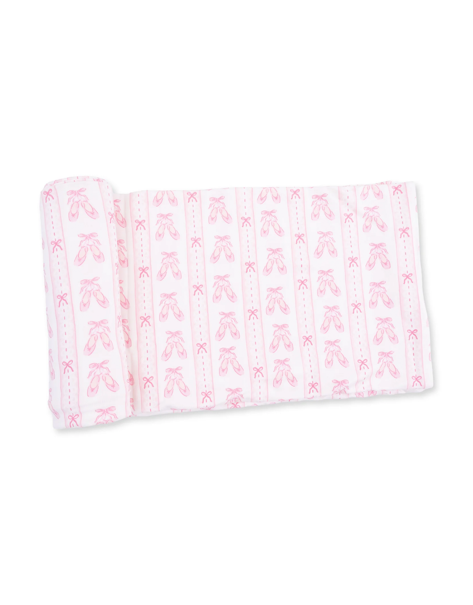 Angel Dear ADF26 Swaddle Blanket 45x45 Ballet Shoes Ribbon Stripe