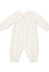 Angel Dear ADF26 Pretty Pumpkin Trellis Smocked Romper