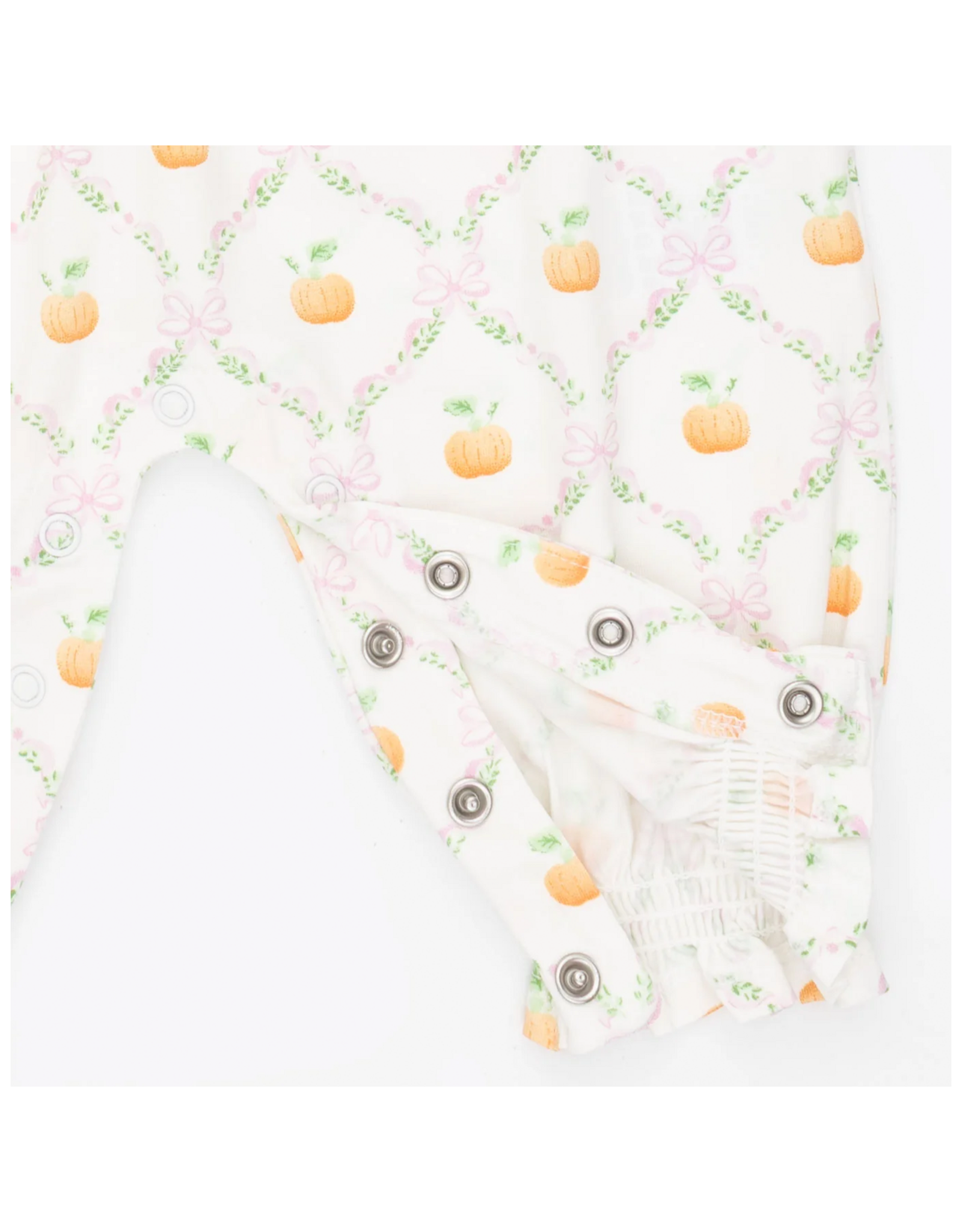 Angel Dear ADF26 Pretty Pumpkin Trellis Smocked Romper