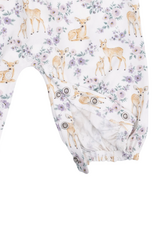 Angel Dear ADF26 Floral Deer Ruffle Romper