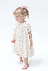 Angel Dear ADF26 Pretty Pumpkin Trellis Puff Sleeve Dress/Bloomer