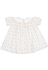 Angel Dear ADF26 Pretty Pumpkin Trellis Puff Sleeve Dress/Bloomer